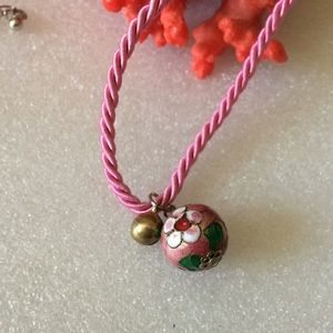 Cloisonné beads necklace